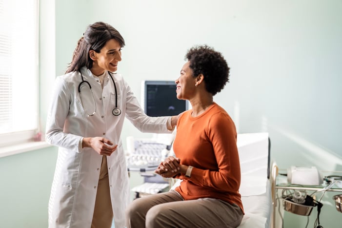 Doctor engaging with patient